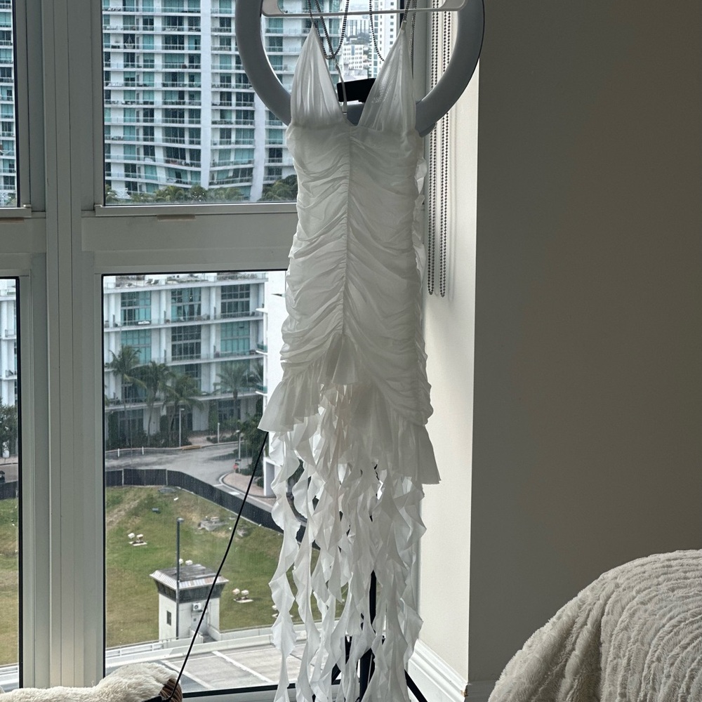 Summer dress white with accessories - Picture 3 of 4